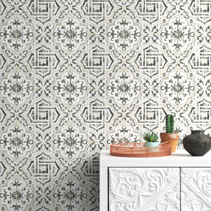 Mistana™ Ceron Geometric Wallpaper & Reviews Wayfair
